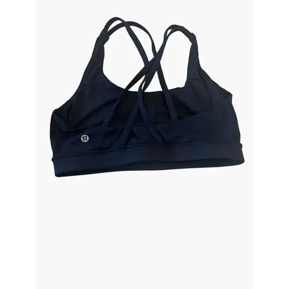 lululemon athletica Align Energy Black Sports Bra Women's Size 8 Excellent very - Picture 2 of 3